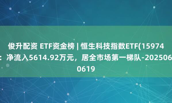 俊升配资 ETF资金榜 | 恒生科技指数ETF(159742)：净流入5614.92万元，居全市场第一梯队-20250619