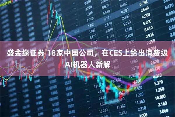 盛金缘证券 18家中国公司，在CES上给出消费级AI机器人新解