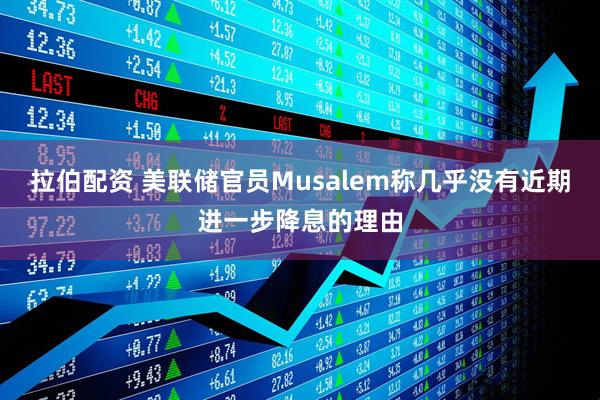 拉伯配资 美联储官员Musalem称几乎没有近期进一步降息的理由